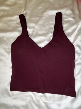 lululemon athletica align tank in deep rouge
